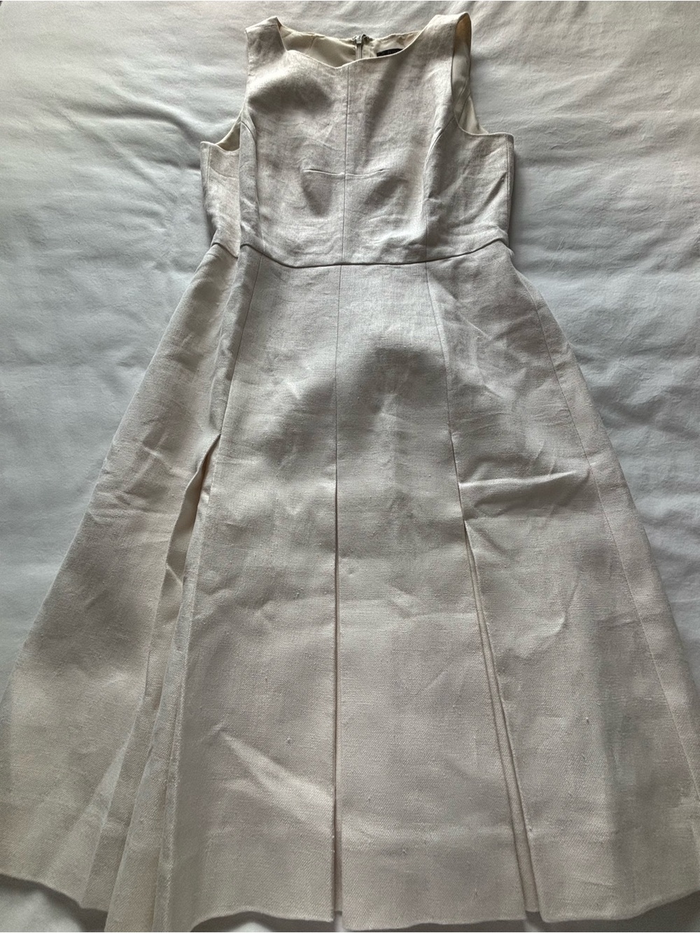 NWOT! J.Crew Sleeveless Pleated Linen Dress